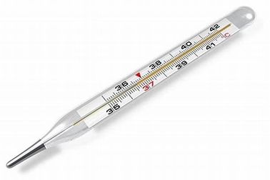 Cam ve Civa Malzemeli Iso Sertifikalı Tıbbi Civa Termometresi