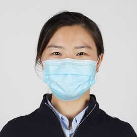 Çin Kişisel Koruma İçin Dokusuz Tek Kullanımlık Yüz Maskesi Boyutu 17.5 * 9.5cm Fabrika