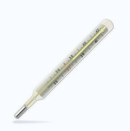 Kişisel Güvenlik Civa Klinik Termometre, Civa Dolgulu Termometre